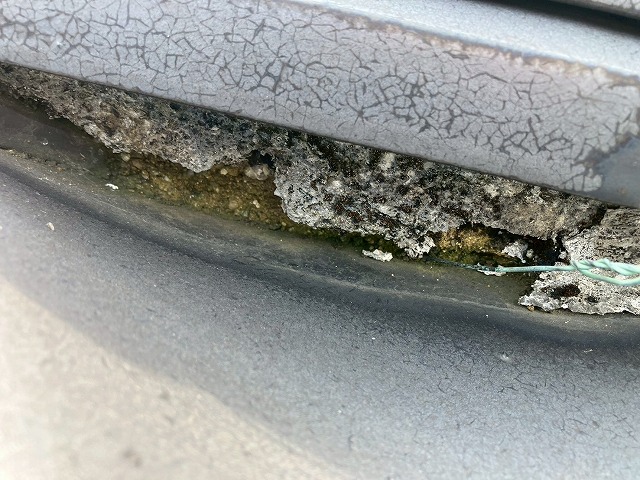 経年劣化が進んだ漆喰